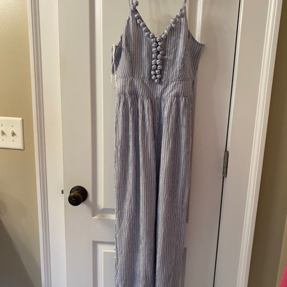 COPY - Maeve Maritime Pom Pom Jumpsuit 0 - Picture 7 of 8